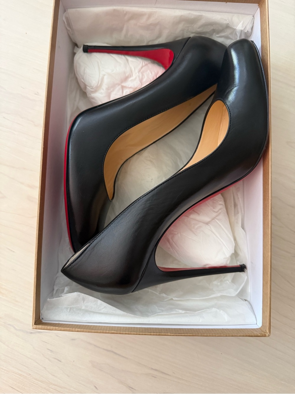 Christian Louboutin Heels with Red Sole - Women. NEW!!!
